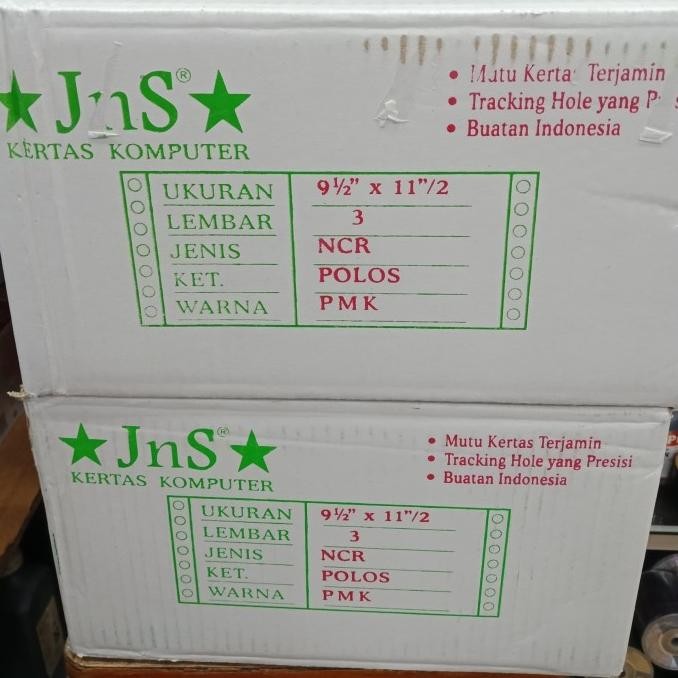 

TERMURAH - Kertas continuous form Jns 3 ply bagi 2