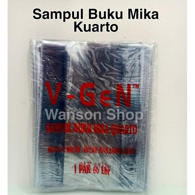 

Sale!! Sampul Buku Kwarto / Sampul Mika / Plastik Kuarto