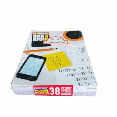 

New!! Buku Tulis Matematika (Kotak Kecil) Kiky 38 Lembar 1 Pak Isi 10 Buku