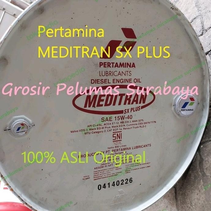 Pertamina Meditran SX PLUS 15w40 15w/40 Ci4 oli diesel engine oil DRUM