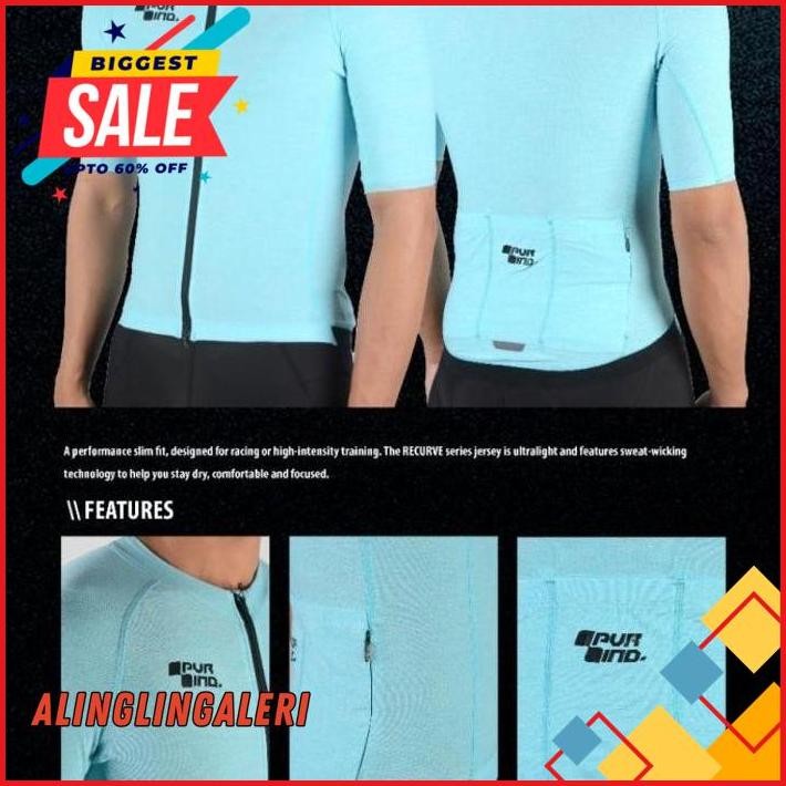 JERSEY ROADBIKE PVR LIMIT SERIES CORE BLUE MIST ~ JERSEYS SEPEDA KETAT OBRAL DISKON