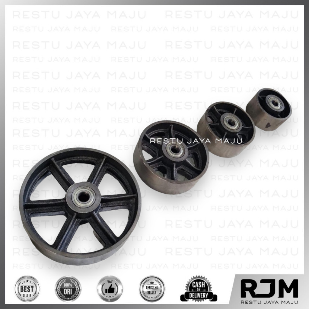 XP TOOL Roda Besi Heavy Duty 4 5 6 8 " inch 083AW Velg Bearing Sepeda Gerobak Keranjang Dorong  rj