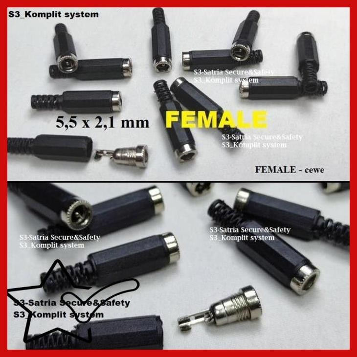 [SSC] soket female jack dc cover cewek solder power adaptor 12v 5v 6v 48v 9v