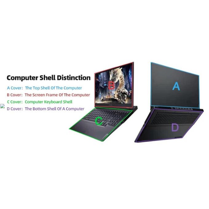 Casing Dell Inspiron 13 7000 7347 7348 7353 7359 Lcd Back Cover Front Bezel Hinges Palmrest Bottom C