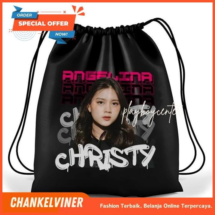 TAS SERUT DRAWSTRING BAG STRINGBAG MEMBER MY OSHI CHRISTY JKT 48 GYM SACK GYMSACK OLAHRAGA FITNESS S
