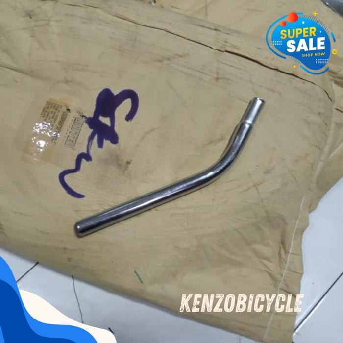 TIANG SADEL PANJANG SEPEDA BENGKOK PANJANG 40 CM BMX FREE ONGKIR