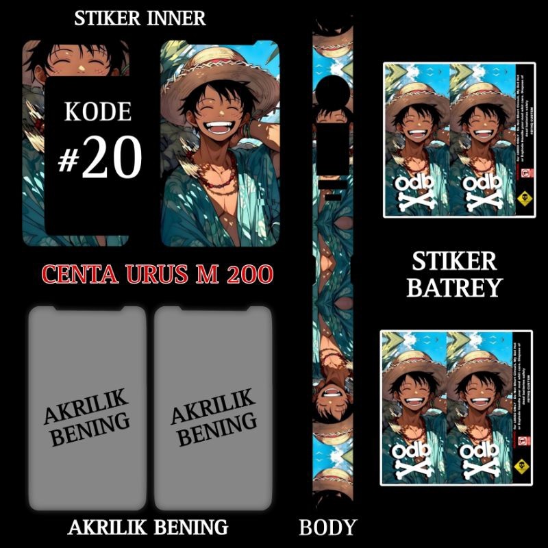 

*PromoTerjangkau* Stiker Inner Satu Paket M200 20 Garskin Wrap Stiker Premium / X Casing Case COD