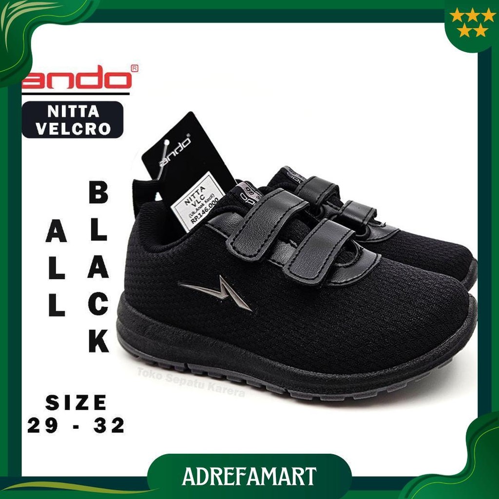 Sepatu Sekolah Ando Adrina Josie Nitta Original Sneakers Pria Wanita Junior Sporty Casual Trendy Ori