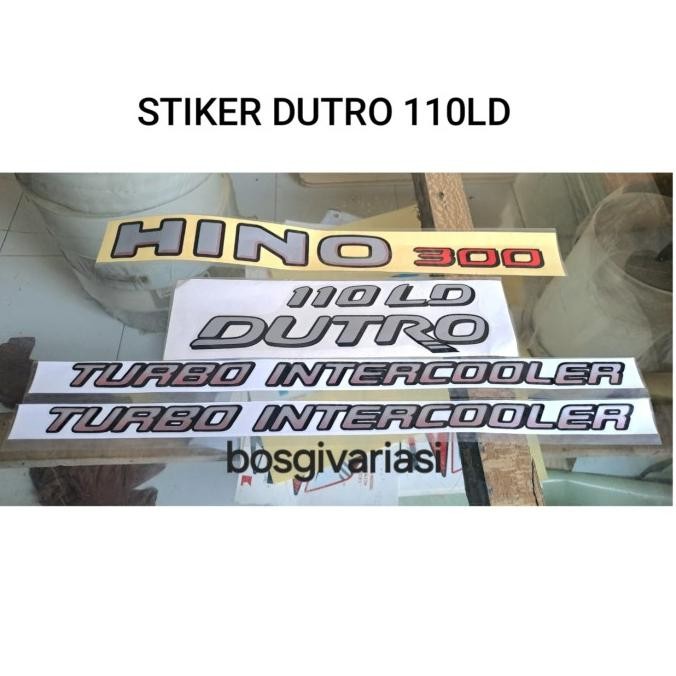 STIKER HINO 300 DUTRO 110LD / STIKER DUTRO 110LD / HINO DUTRO RESTOCK