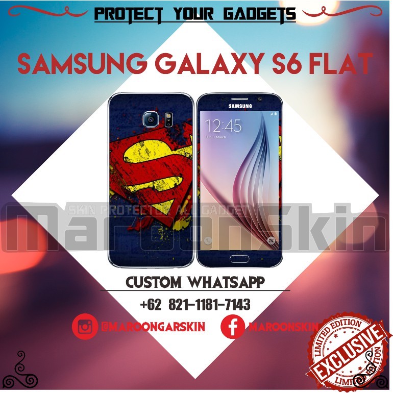 

*PromoTerjangkau* Samsung Galaxy S6 Garskin Wrap Stiker Premium / X Casing Case COD