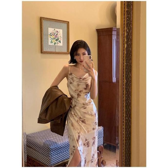 1337 new korean style dress pantai krem wanita baju midi dress summer beach dres ketat sexy bodycon 