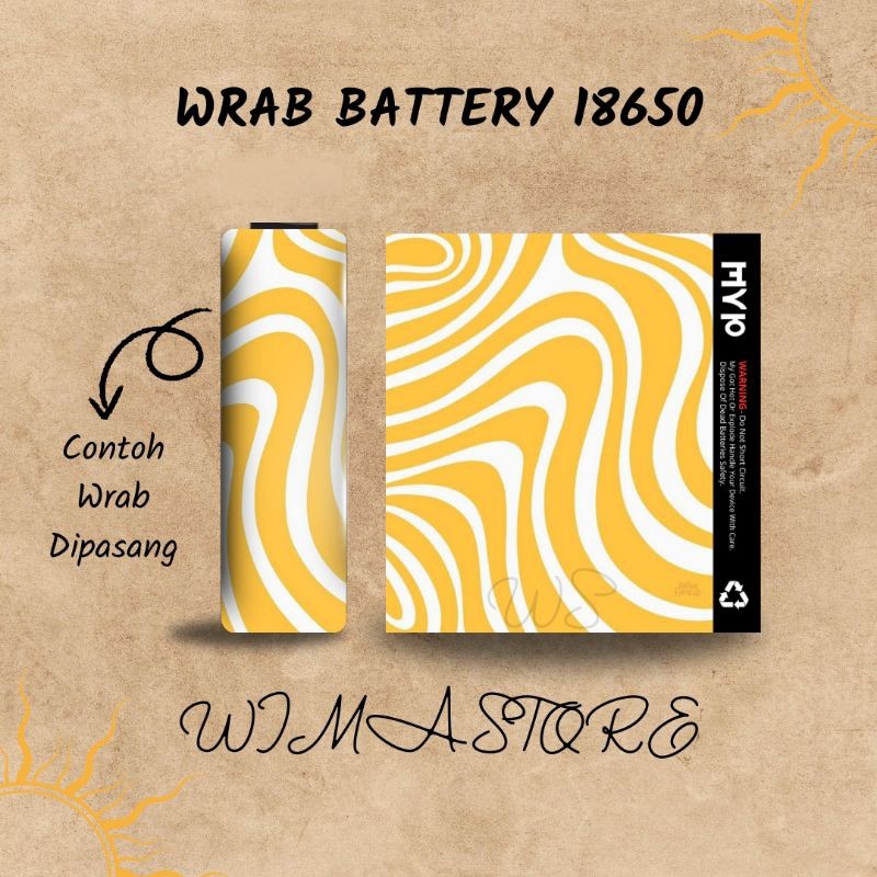 

*PromoTerjangkau* Stiker Wrap Baterai 18650 V2 Abstrak Untuk Melindungi 27 Garskin Wrap Stiker Premium / X Casing Case COD