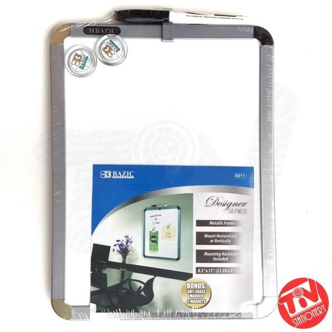 

Promo!! Papan Tulis Whiteboard Bazic Magnetic (Bonus Spidol & 2 Magnet)