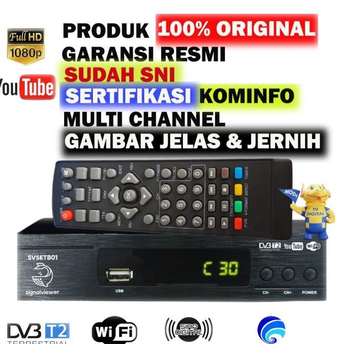 Set Top Box TV DIGITAL STB TV  Penerima Sinyal Digital Signalviewer