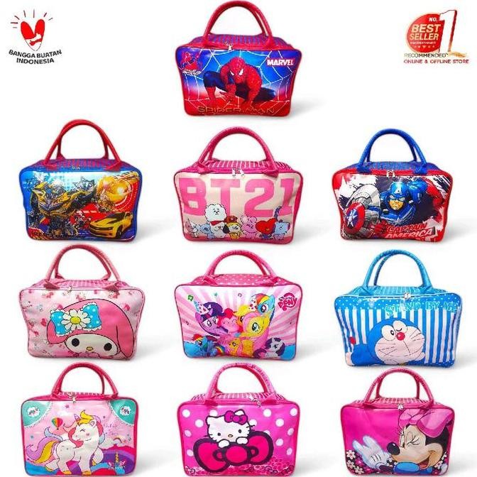 Sale Tas Kanvas Super Kanvas Karakter Koper Anak Tas Jinjing Tempat Baju Anak Gambar Lucu Ukuran Bes