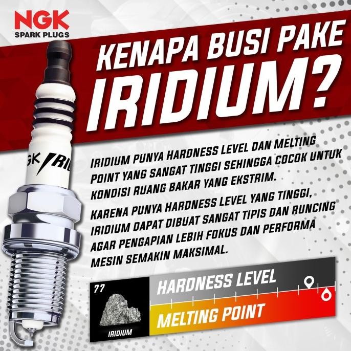 Busi Iridium NGK CPR7EAIX-9 / CPR8EAIX-9 / CPR9EAIX-9