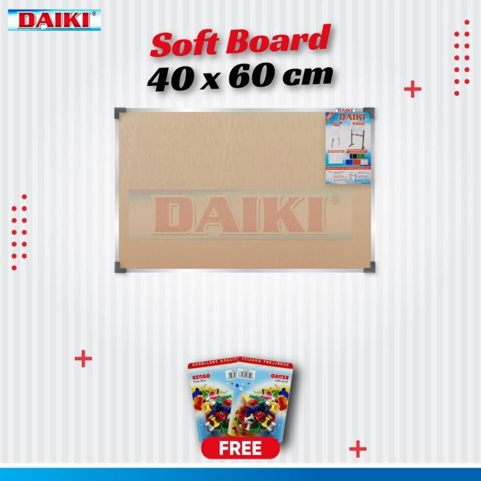 

Murah!! Softboard / Cork Board Classic Daiki Gantung Uk 40X60 Cm