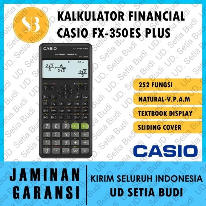 

TERMURAH - Kalkulator CASIO FX-350ES Plus Asli dan Bergaransi