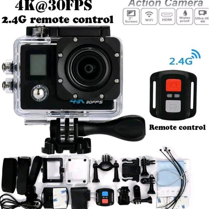 KOGAN WIFI ACTION CAMERA 2 LCD PLUS REMOTE/ SPORTS CAM/ KAMERA VLOGGER/ KAMERA FOTO 4K ULTRA HD ACTI