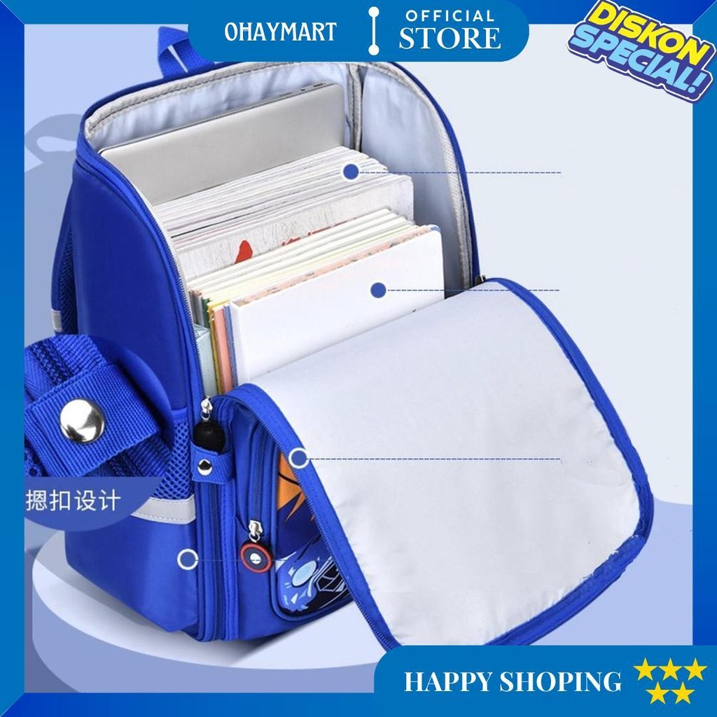 Wwh16 Tas Anak Sekolah Sd Ransel Spiderman Captain Backpack Murah Ktm D Cod