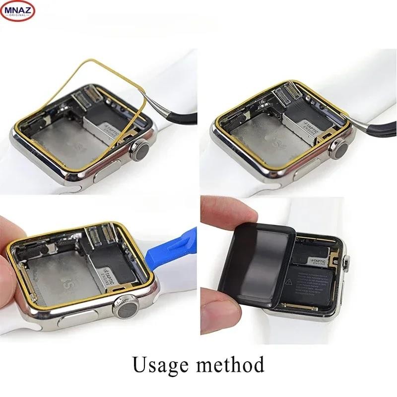 

Lem Layar untuk Seri Apple Watch 1 2 3 4 5 38mm 42mm 40mm 44mm Penggantian Suku Cadang Perbaikan Sti