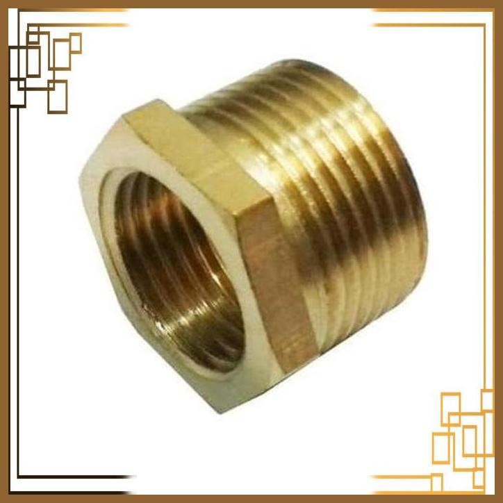 [TSJ] VERLOP VLOK RING 3/4 x 1/2 KUNINGAN PENGUBAH KRAN AIR 3/4" x 1/2"