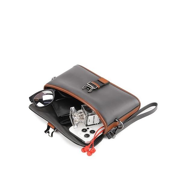 Sale Hush Puppies Tas Pria Pretzel Clutch / Messenger Bag Grey