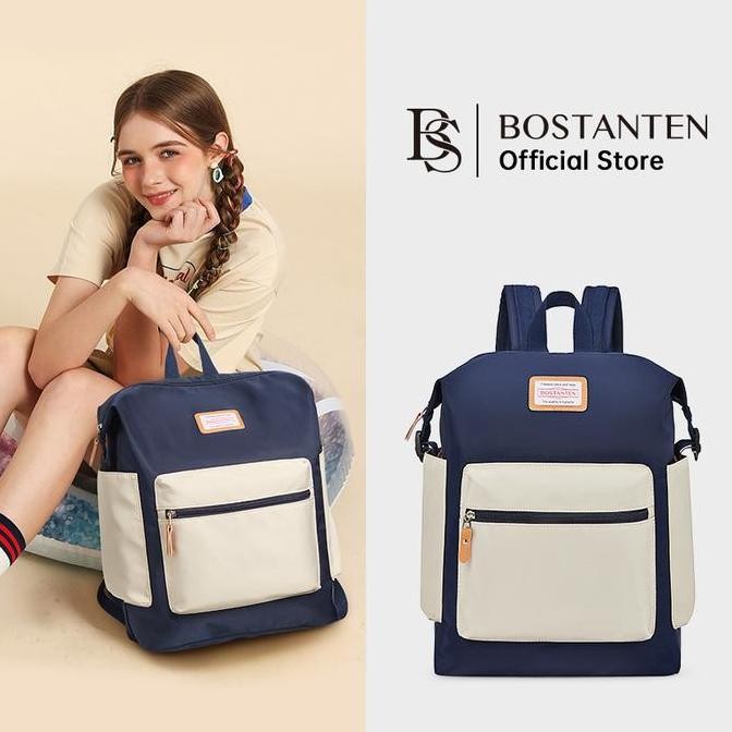 Grosir Bostanten Tas Ransel Wanita / Backpack Wanita / Bahan Nilon / Tahan Air