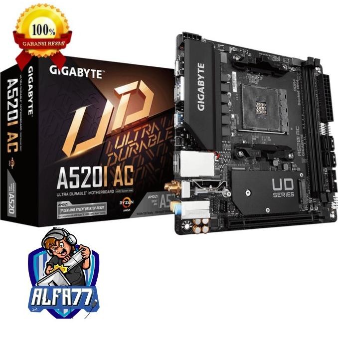 GIGABYTE MOTHERBOARD A520I AC FOR RYZEN MINI ITX AM4