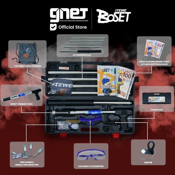 Terlaris Boset Tombak Tool | Alat Tembak Paku Beton Ready Stok