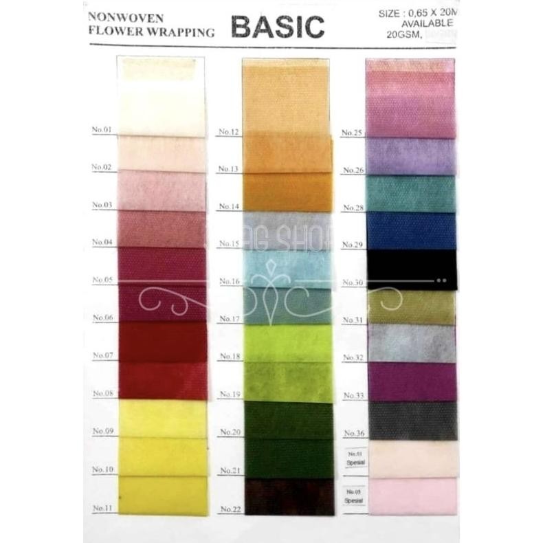 

SALE Flower Wrapping Basic Spunbond Premium/ Kertas Tissue Polos / Pembungkus Kado / Wrapping Kit /Pembungkus Bunga / Handycraft / Souvenir / (1 roll) we-53