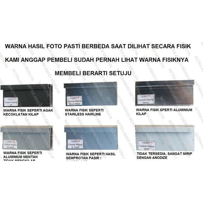 PROFIL FRAME HANDLE ALUMUNIUM ALUMINIUM HUBEN FA 128 FA128 FA-128