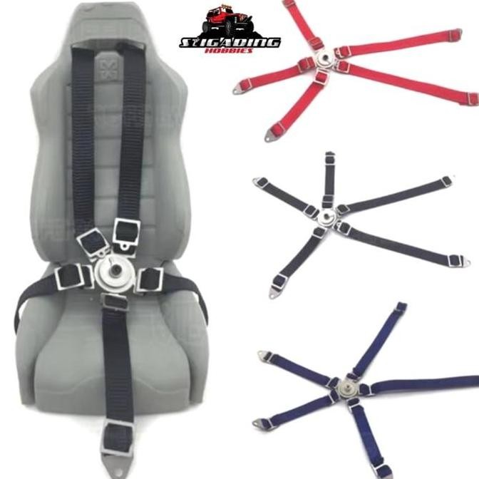 Realistic Seat Belt Sabuk Pengaman Miniatur 1/10 Rc Adventure New Stok