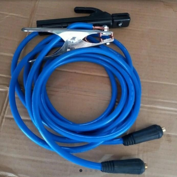 Paket Set Tang Las & Tang Masa & Kabel Listrik 5 Meter Biru Original Dan Terpercaya