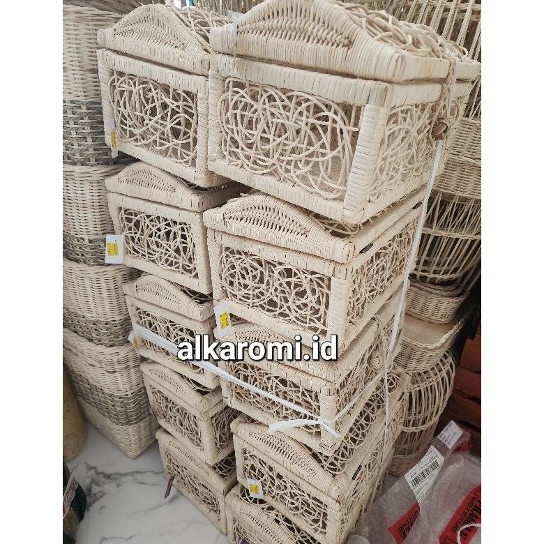 

PROMO Koleksi kotak Hartakarun seserahan, kerajinan rotan, karakter unik ga-121