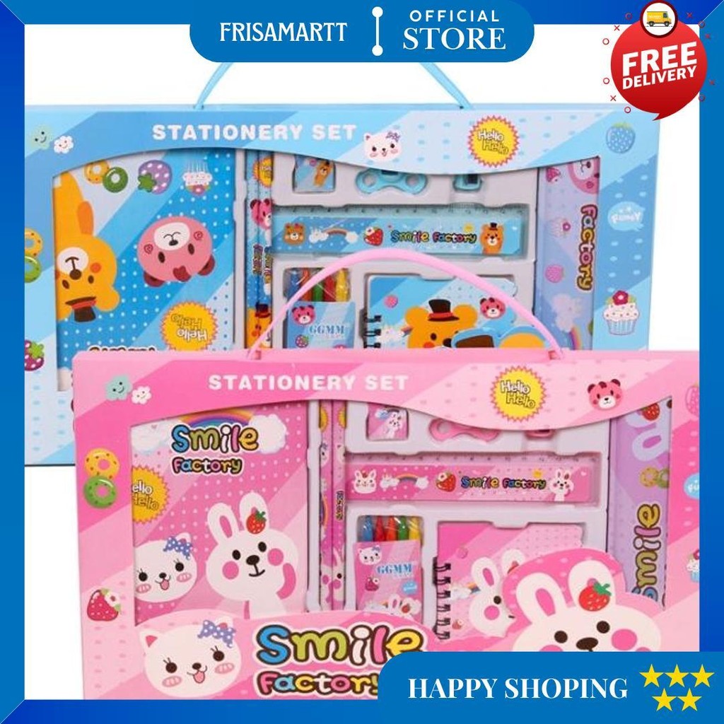 

Sao - S5982 Set Alat Tulis 8 In 1 / Set Alat Tulis Anak Motif Kartun / Set Alat Tulis 8 In 1 Lucu / Stationery Set 8 In 1 Lucu D Cod