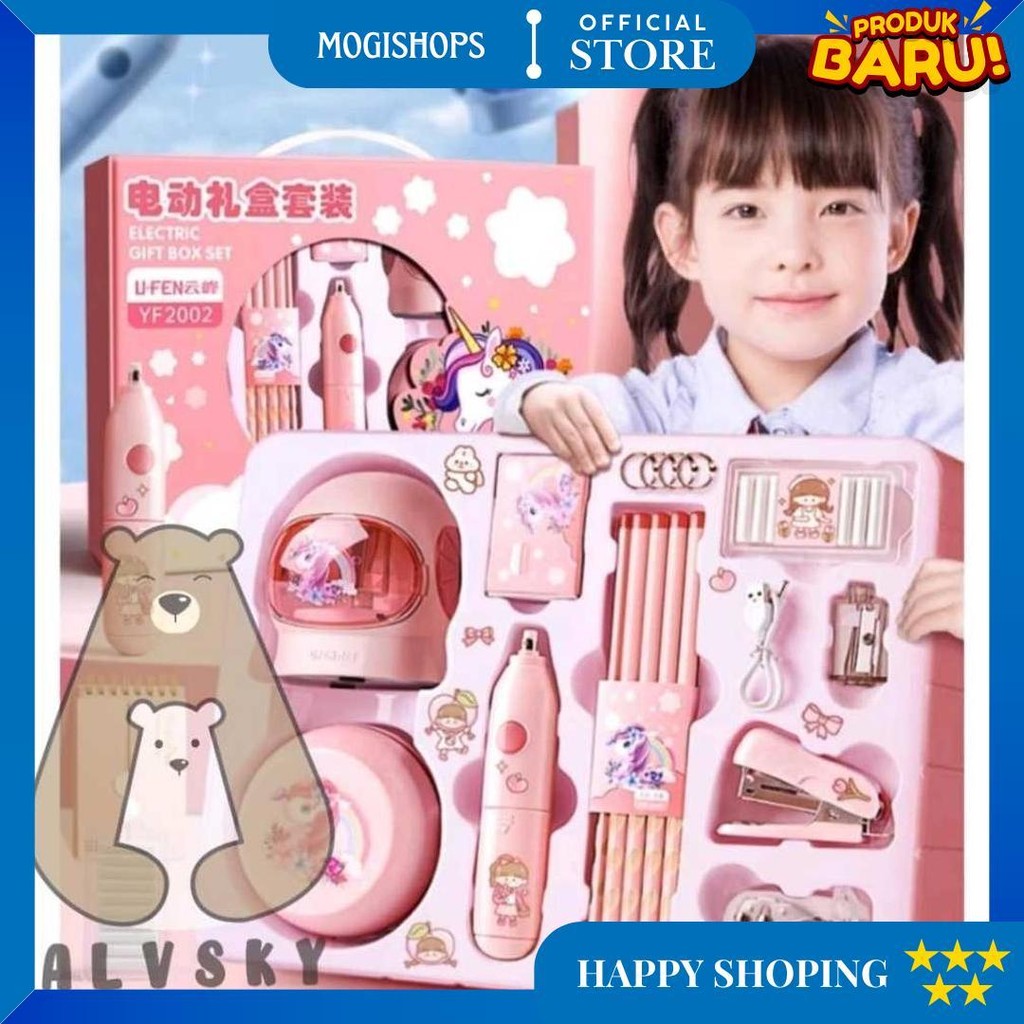 

Electronic Stationery Set / Set Alat Tulis Elektrik Rautan Penghapus Vacuum Pensil D Gratis Ongkir