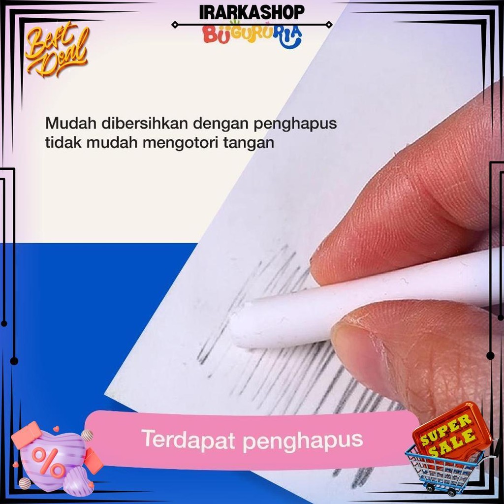 

Bu Guru Ria - Pensil Abadi Eternal + Penghapus / Pensil Tanpa Batas / Pensil Eternal Plus Eraser / Pensil Tidak Bisa Habis D Promo Puncak