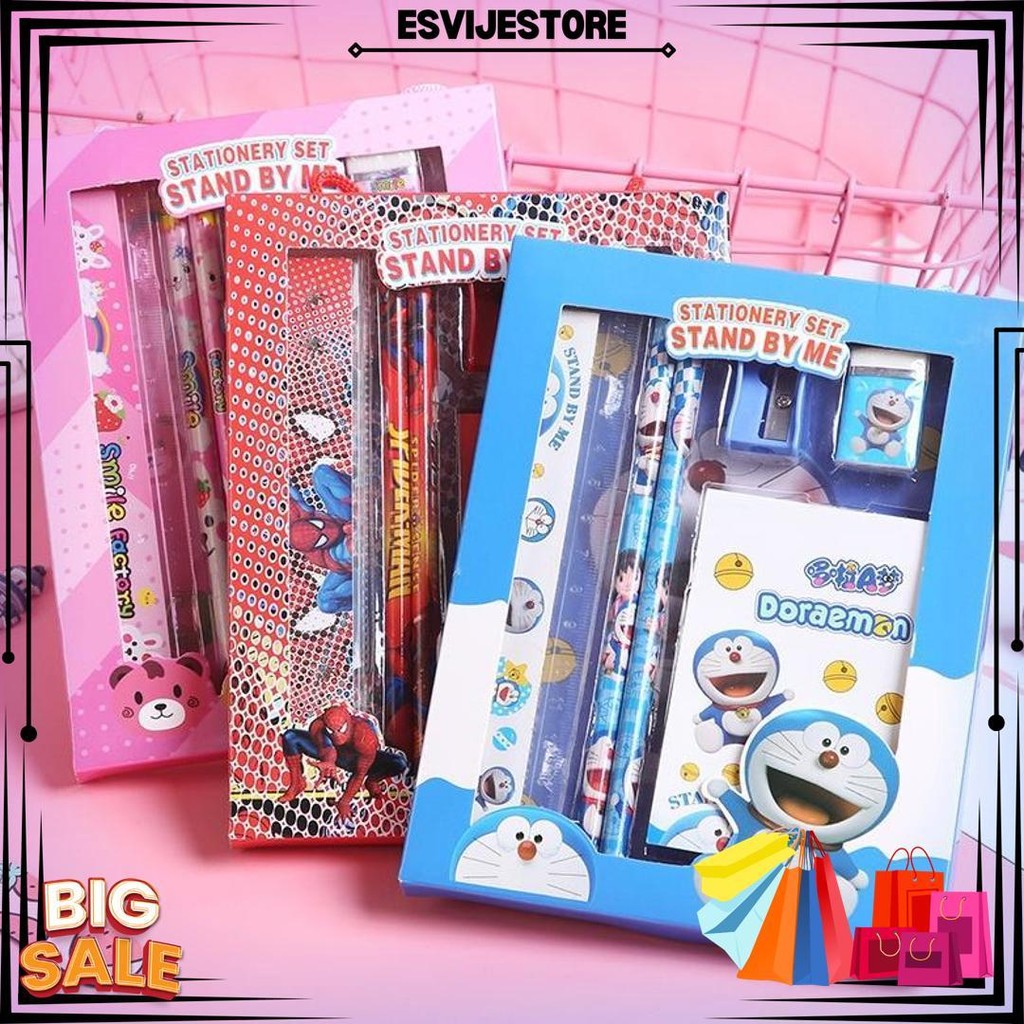 

Bores Alat Tulis Set 6In1 Stationery Set Lucu Karakter Set Perlengkapan Alat Tulis Sekolah Anak-Anak Tk Murah D Best Seller