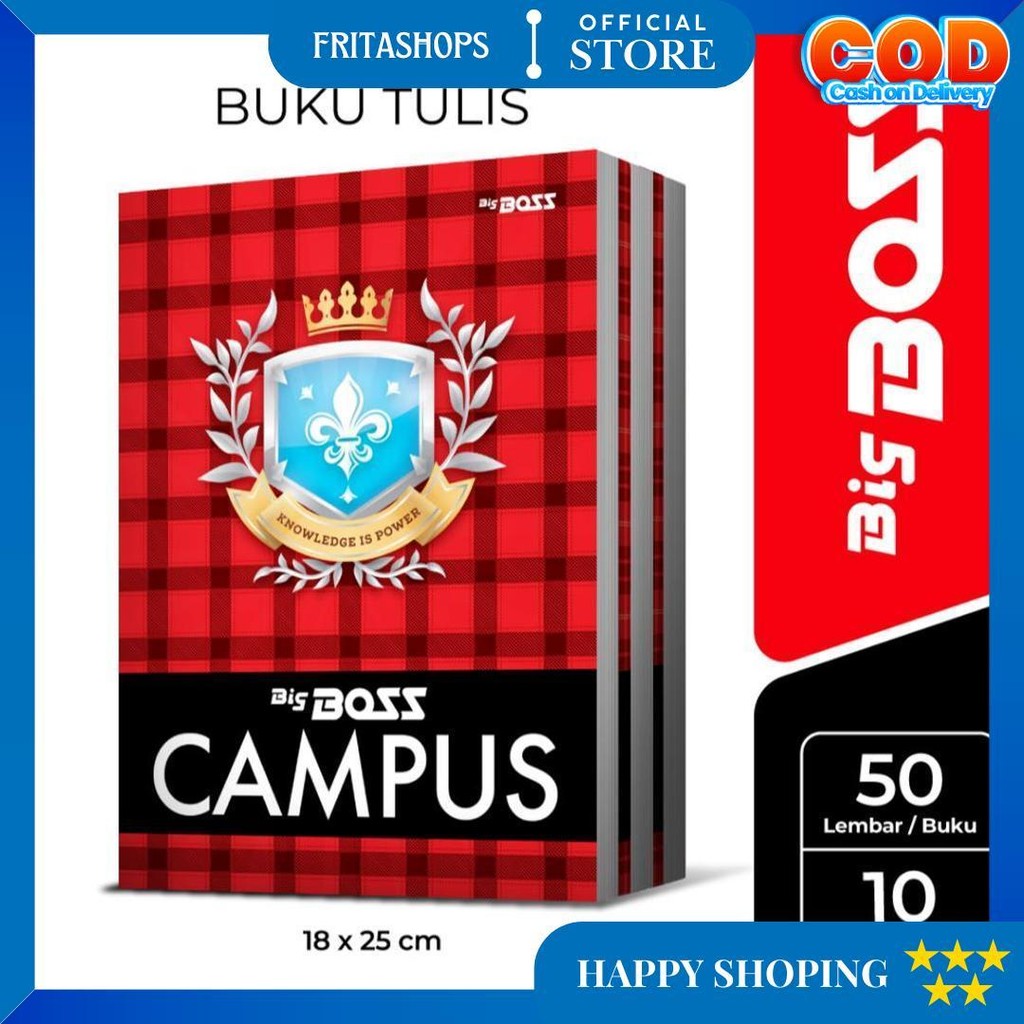 

Bigboss Campus Buku Tulis 50 Lembar - Bbo Eb 50 Cam D Sale