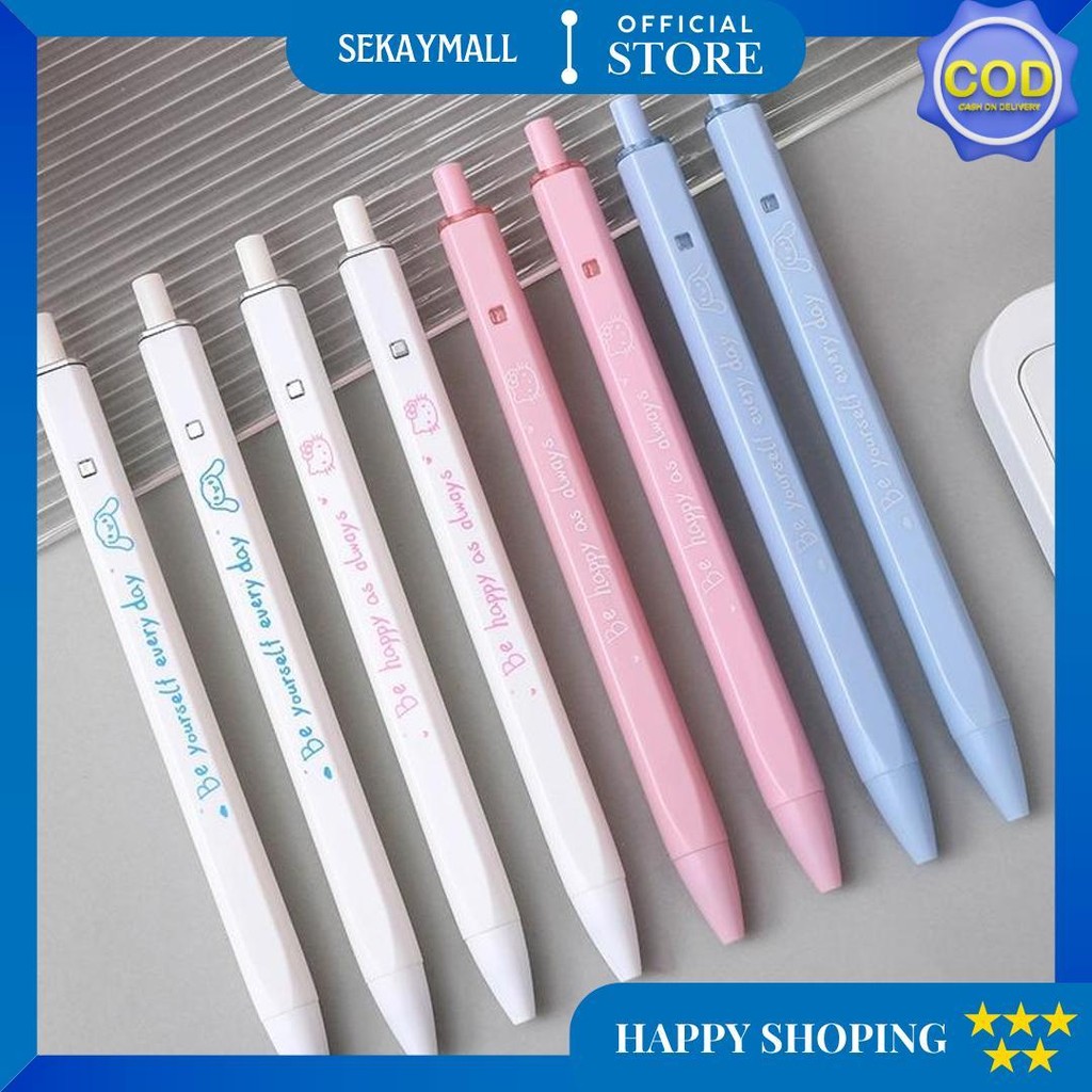 

0.5Mm Pena Sanrio Persegi Dengan Penampilan Tinggi Pena Gel Tekan Siswa Menulis Ujian Gaya Lucu Pena Hitam /Pulpen Sanrio 0.5 Hitam Gelpen Pena Lucu Pena Mekanis D Termurah