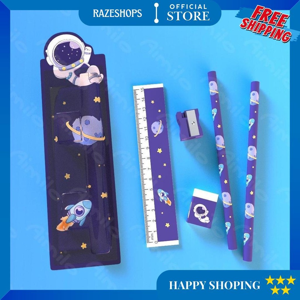 

5In1 Pensil Set Alat Tulis Anak Lucu Dan Penghapus Untuk Tempat Pensil Buku Tulis Sekolah D Promo Puncak