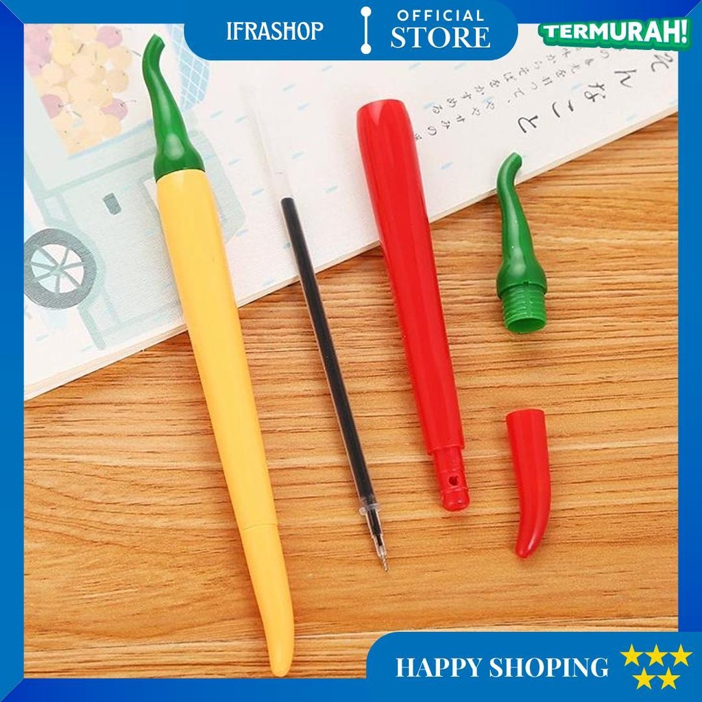 

Pkc~Atk Pulpen Model Cabai/Pen Unik/Ballpoint Lucu/Perlengkapan Kantor/Perlengkapan Sekolah D Sale