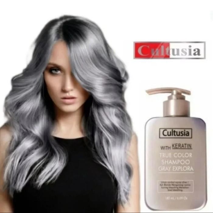 Cultusia Shampoo Grey Exploria Mempertahankan Rambut Warna Abu Abu