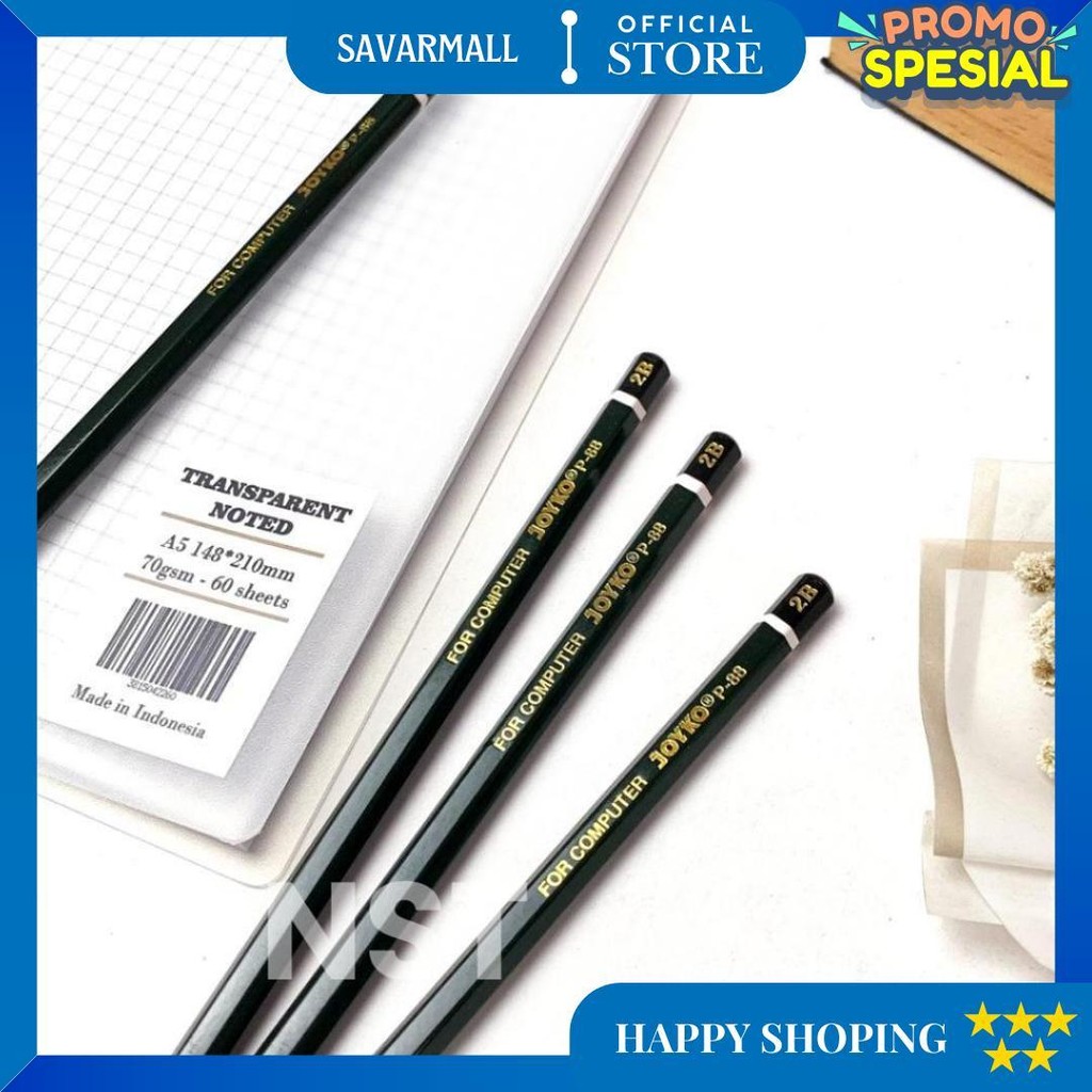 

1 Pak / 12 Pcs Pensil 2B Joyko P-88 Satuan D Gratis Ongkir