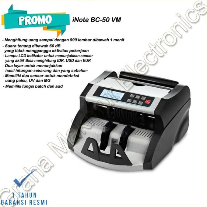 

Terlaris Mesin Hitung Uang iNote BC-50 VM - Bill Counter SALE