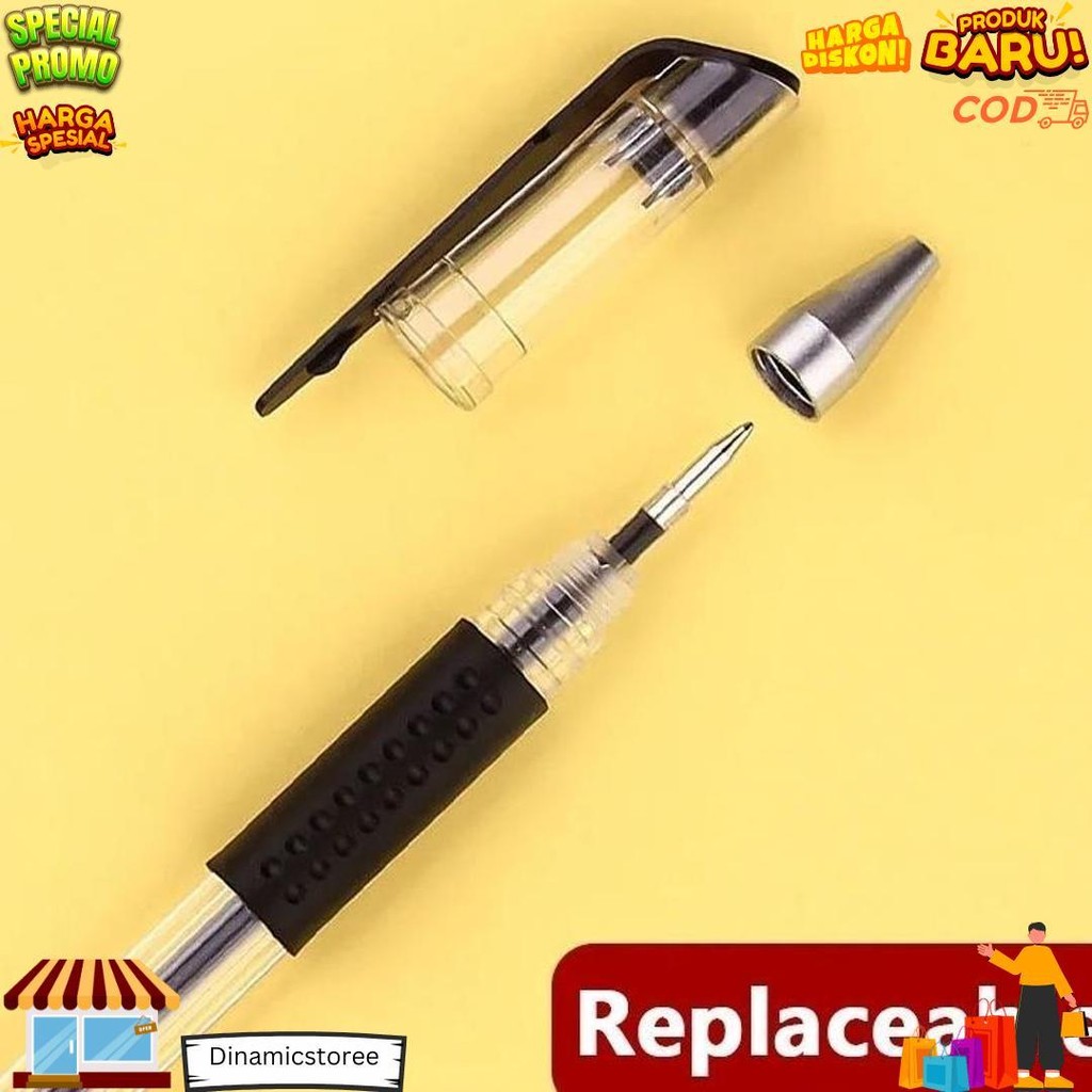 

[I] 1 Lusin Isi 12 Pcs Pulpen Gel Ukuran 0.5 Mm Bisa Diisi Ulang Balpoint Tinta Gel Butami.Id D Best Seller