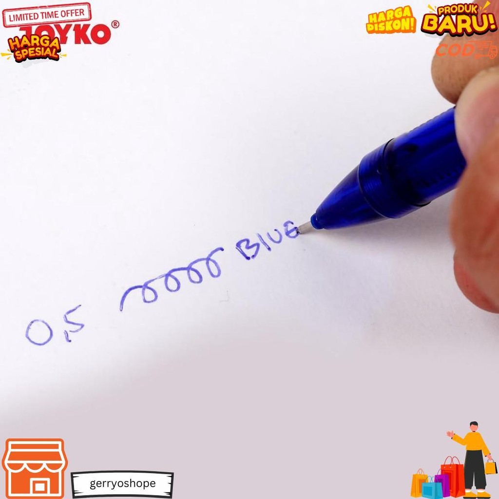 

Joyko Erasable Gel Pen Hitam Biru Pulpen Pen Bisa Dihapus Joyko Lusin Gp-279 [12Pcs] D Gratis Ongkir