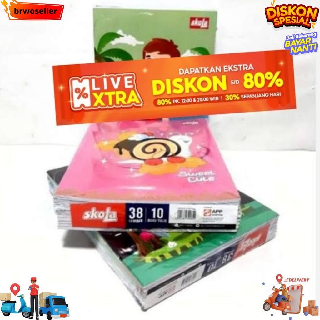 

Buku Tulis Skola By Sidu 38 Lembar 1 Pak Isi 10Pcs D Termurah