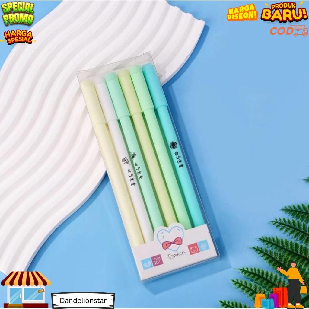 

Pulpen Morandi Set 6Pcs 1 Set 6Pcs Pulpen Gel Aesthetic Polos Warna Pastel Matte 0,5 Mm D Terlaris